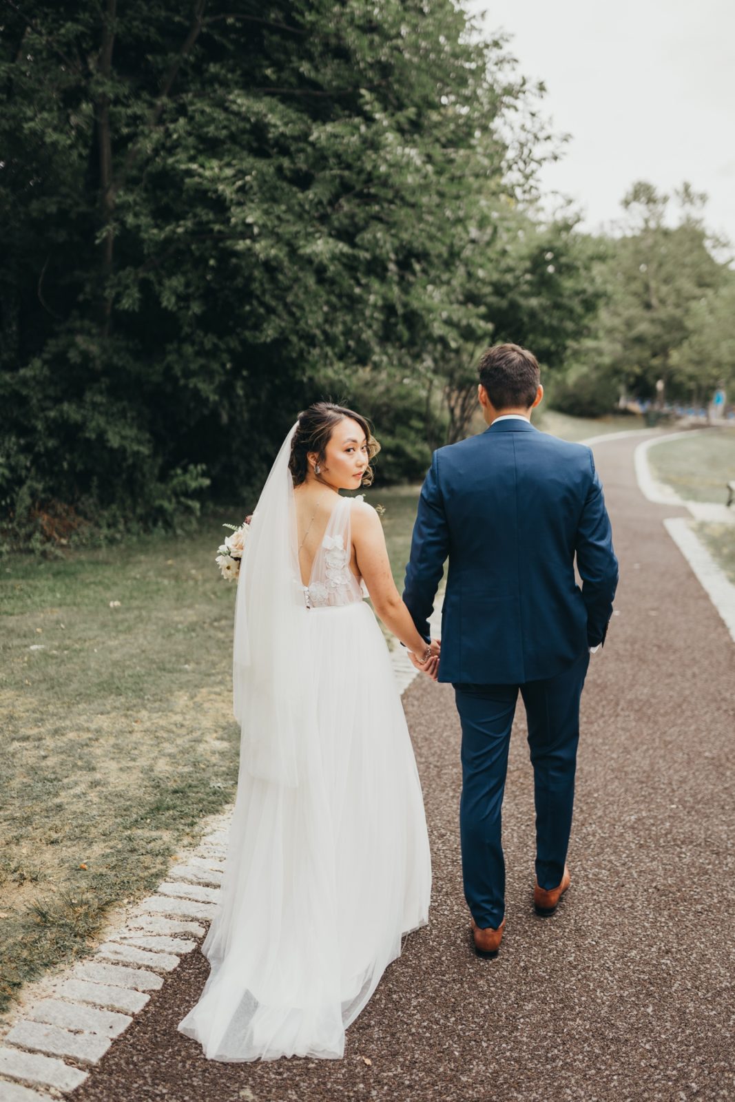 Ian and Theresa's Intimate Backyard Wedding in Massachusetts ...