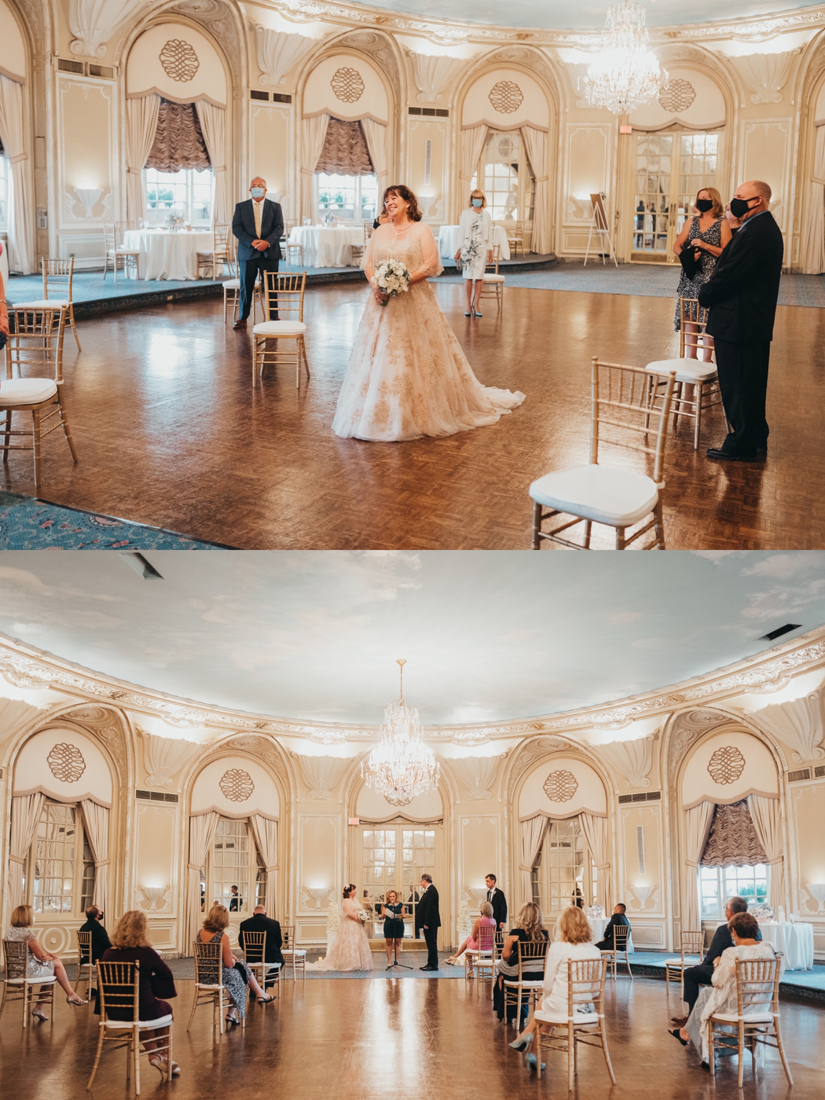 Wedding ceremony at The Fairmont Copley in Boston