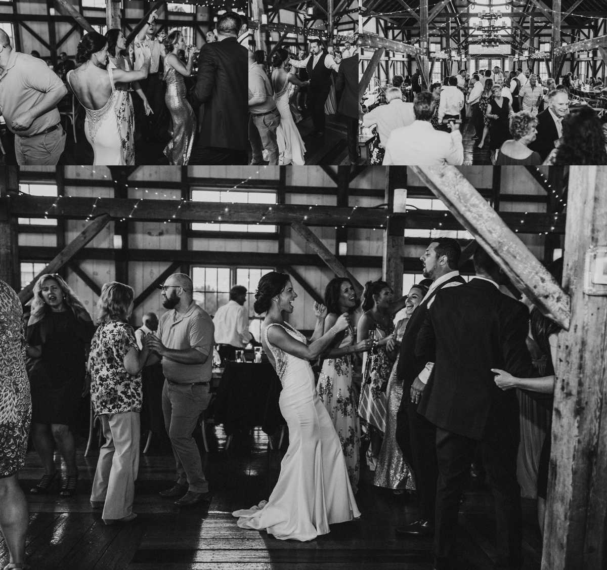 Wedding reception at the Yellow Barn at Valley View Farm