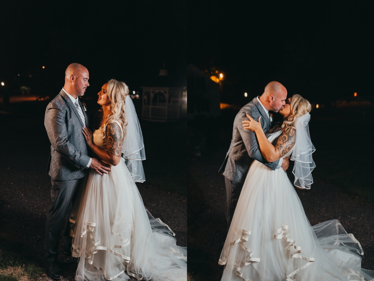 bride and groom portraits at The Barn at Wight Farm