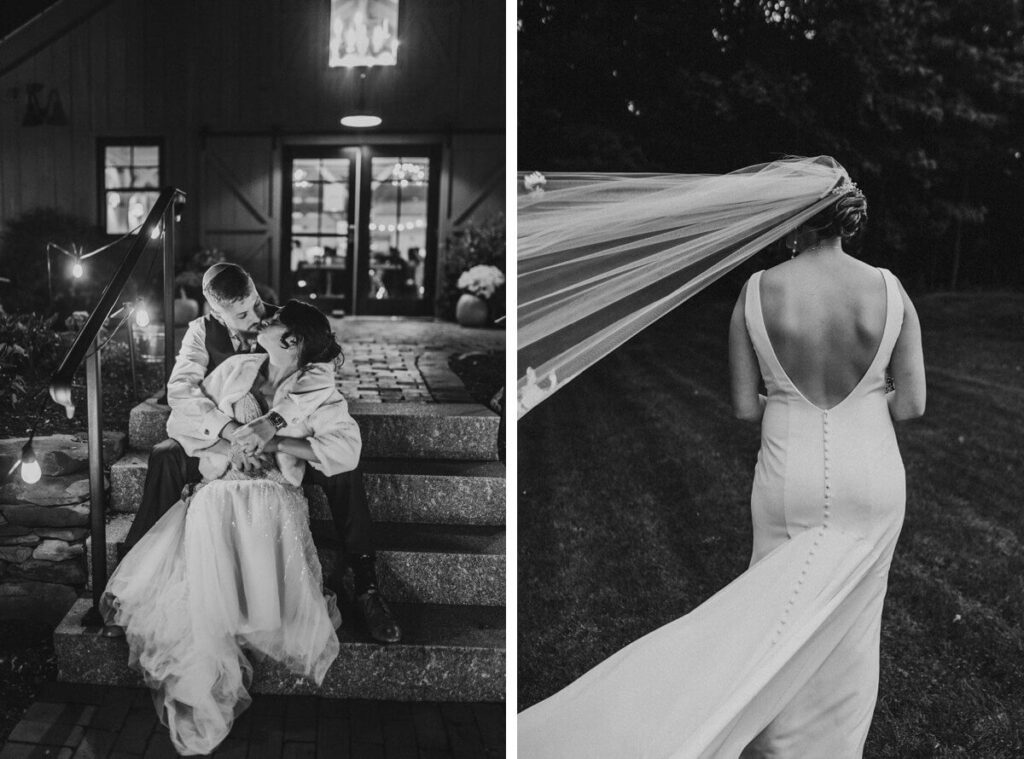 Black and white wedding photos